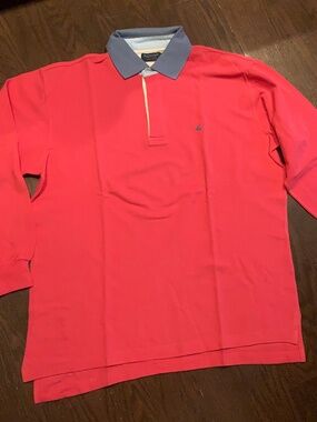 Brooksfield Men's long sleeves knit polo top